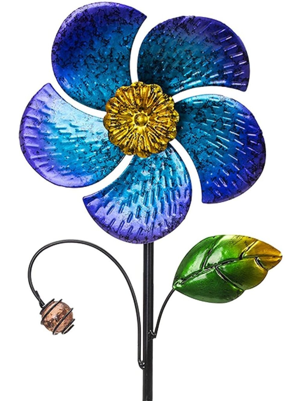 Wind Spinner with Metal Stake, Garden Pinwheels